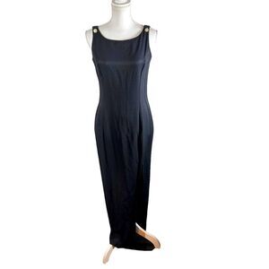 Vintage Jessica McClintock Gunne Sax Black Sheath Dress